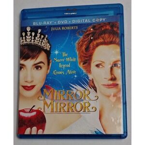 Mirror Mirror Blu-ray + DVD Julia Roberts Lily Collins Snow White Movie